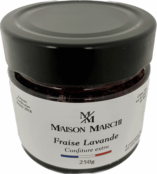 confiture extra de fraise lavande 250g
